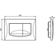 Ideal Standard - Betätigungsplatte M2 SOLEA, mechanische Auslösung, Weiß