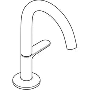 Hansgrohe - Waschtischmischer Select 140 AXOR One mit Push-Open Ablaufgarnitur mattschwarz