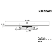 Franz Kaldewei - Ablaufgarnitur FlowDrain Mod.4204 HORIZONTAL FLAT