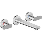 Hansgrohe - 3-Loch WTA Wand UP Axor Citterio C mit Auslauf 195 mm Cubic cut chrom