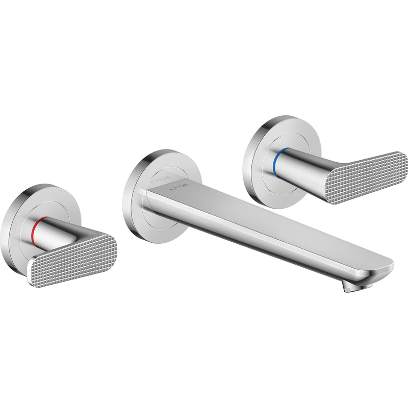 Hansgrohe - 3-Loch WTA Wand UP Axor Citterio C mit Auslauf 195 mm Cubic cut chrom