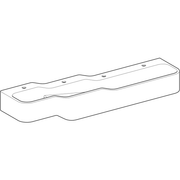 Geberit Vertriebs - Bambini Spiel/Waschlandschaft B:180cm 4 Waschpl., tieferes B re, 4 Hl., weiß