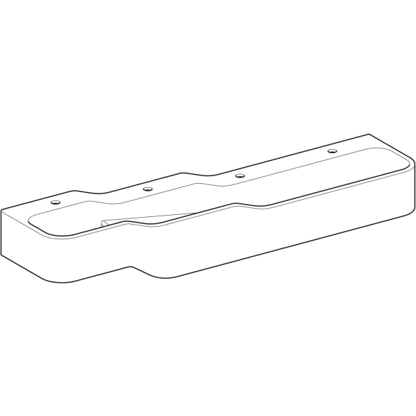 Geberit Vertriebs - Bambini Spiel/Waschlandschaft B:180cm 4 Waschpl., tieferes B re, 4 Hl., weiß