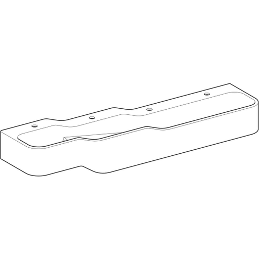 Geberit Vertriebs - Bambini Spiel/Waschlandschaft B:180cm 4 Waschpl., tieferes B re, 4 Hl., weiß