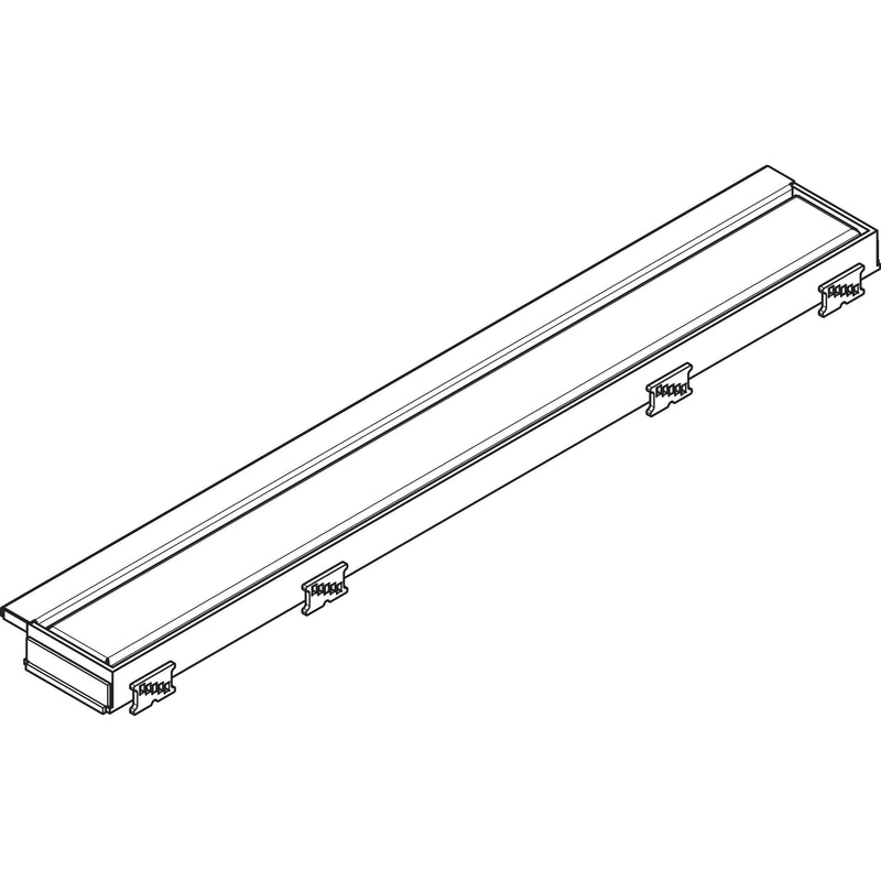 Hansgrohe - Duschrinne RAINDRAIN Match 600 mm mit höhenverstellbaren Rahmen MSW