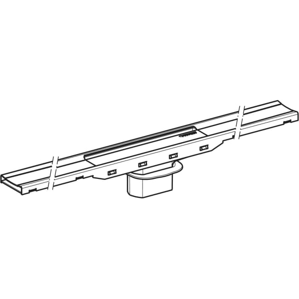 Geberit Vertriebs - CleanLine80 Duschrinne 30-90cm champagne poliert/champagne gebürstet