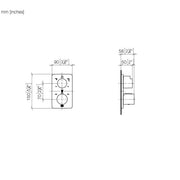 Dornbracht - UP-Therm. LULU 36427710 platin gebürstet