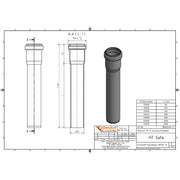 Gebr. Ostendorf - HTsafeEM Rohr DN 32 x 1000 mm