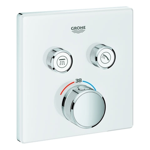 Grohe - THM GROHTHERM SmartControl 29156 eckig FMS 2 Absperrventile moon white