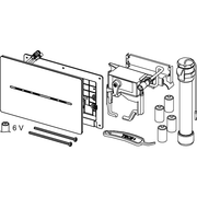 TECE SE - TECEsolid WC-Elektronik, 6 V-Batterie schwarz matt