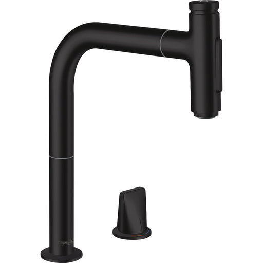 Hansgrohe - 2-L.Spültischmischer 200 Select 2jet sBox Ausziehbr.M7120-H200 mattschwarz