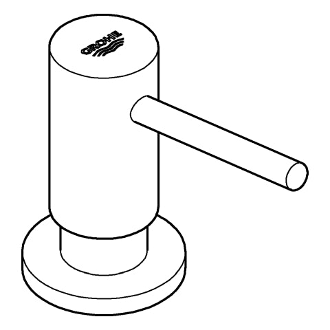 Grohe - Seifenspender COSMOPOLITAN 40535 Vorratsbehälter 0,4 l hard graphite geb