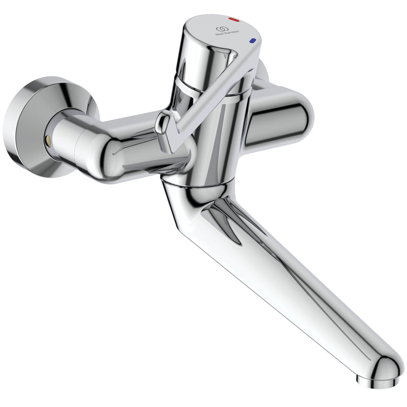 Ideal Standard - WT-Wand Sicherheitsarmatur CERAPLUS B8224A Auslauf 200mm chrom