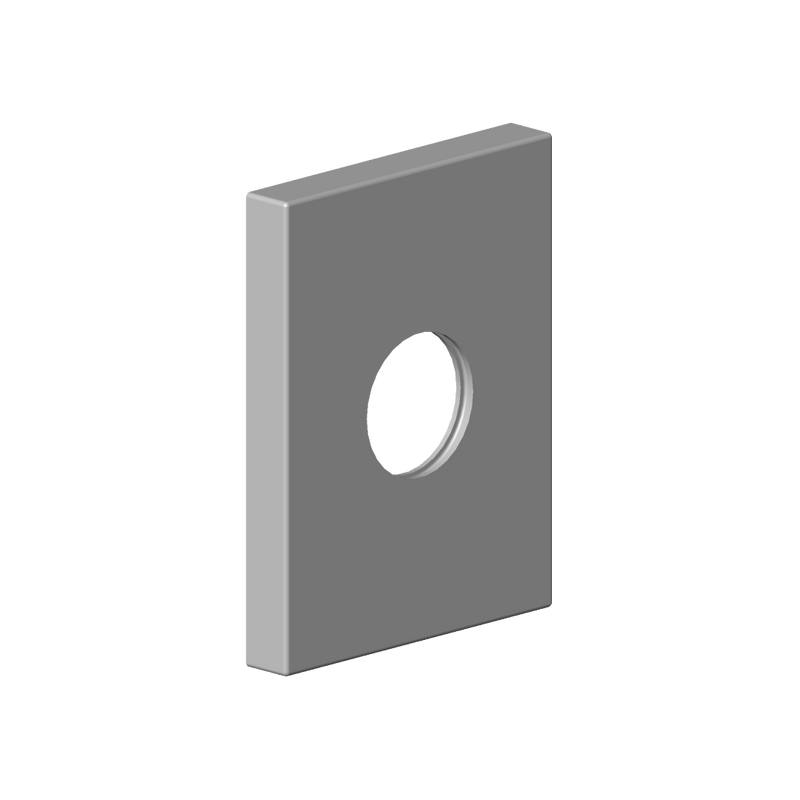Dornbracht - Rosette Ersatzteile 092767009 78 x 60 x 9 x D. 23,8 mm plati