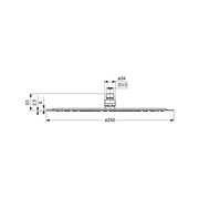 Ideal Standard - Regenbrause IDEALRAIN LUXE, d:250mm, Edelstahl gebürstet