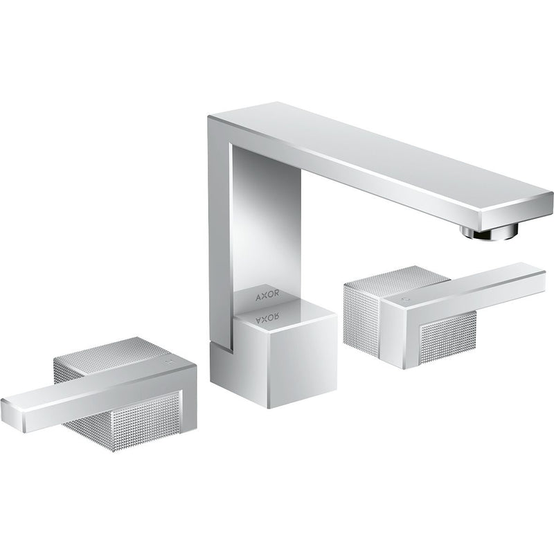 Hansgrohe - 3-Loch Waschtischarmatur AXOR Edge Diamantschliff chrom
