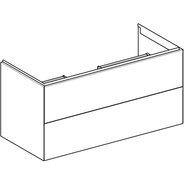 Geberit Vertriebs - ONE Unterschrank für WT/-Platte 2 Schubl., 103,6x50,4x47cm, greige matt