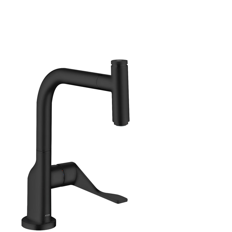 Hansgrohe - Spültischmischer Select Axor Citterio mattschwarz mit Ausziehauslauf