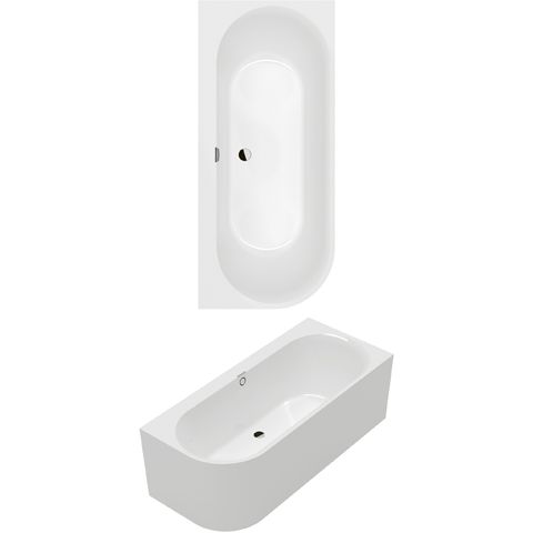 VILLEROY & BOCH - Vorwand-BW Oberon 2.1 1800x800x620mm Vorwand-BW rechte Ausführung Weiß Alpin
