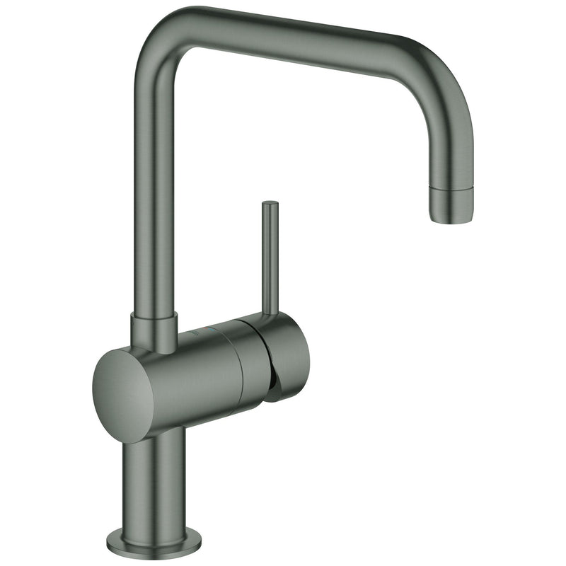 Grohe - Einhand-SPT-Batterie MINTA 32488 DN15 U-Auslauf hard graphite gebürstet
