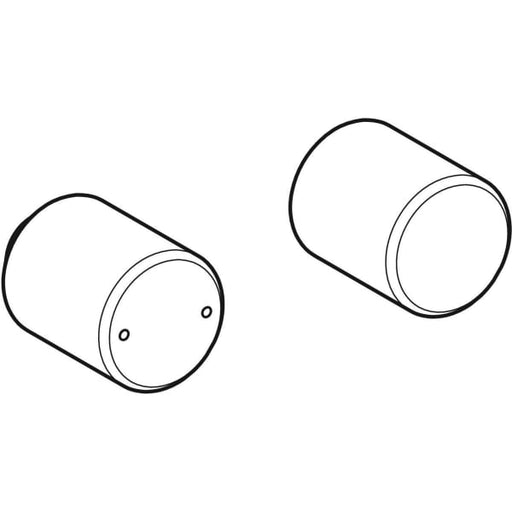 Geberit Vertriebs - Set Drehgriffe f. Geberit ONE WT-Arm. rundes Design, W.-Mont., hgl.verchr
