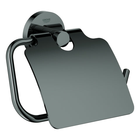 Grohe - WC-Papierhalter ESSENTIALS 40367 mit Deckel hard graphite