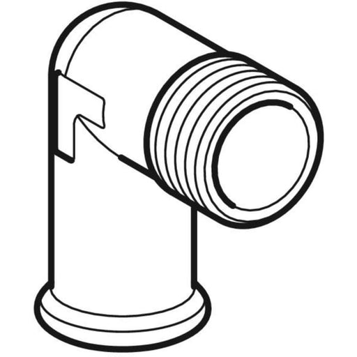 Geberit Vertriebs - C-Stahl Übergangswinkel 90Gr. MAPRESS mit AG d15-R1/2 verzinkt