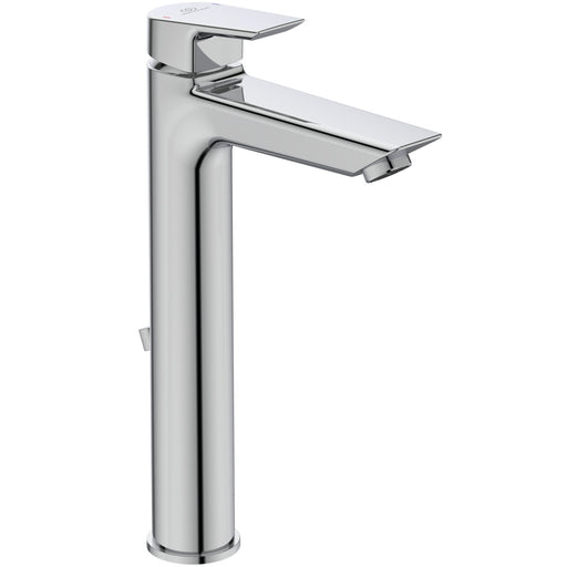 Ideal Standard - Waschtischarmatur TESI,m.verl.Sockel, 5 l/min., m.Ablgarn., Ausld.140mm, Chrom