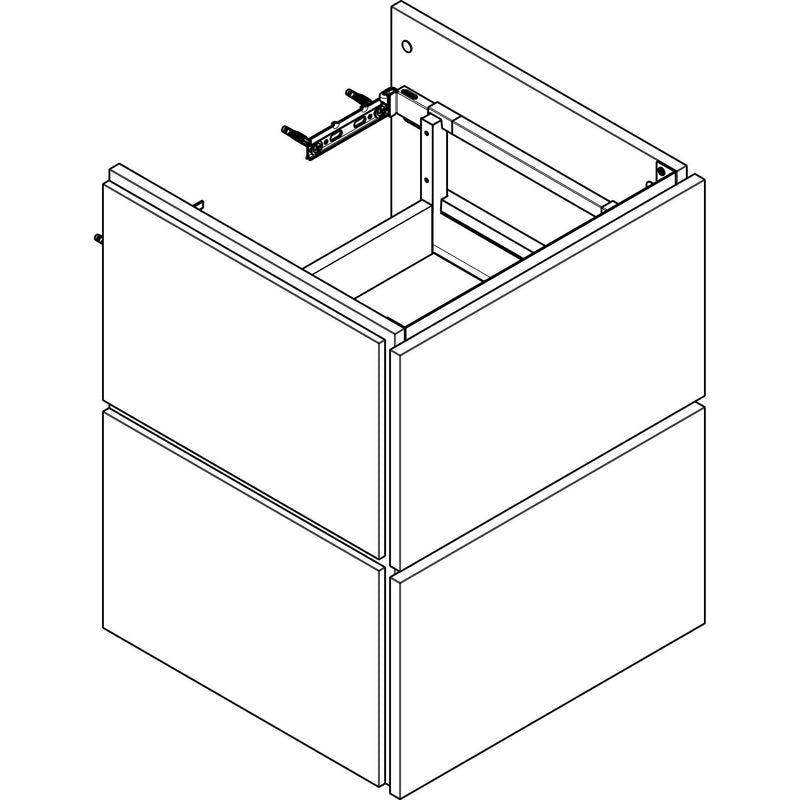 Hansgrohe - WTU 480x470mm m.2SK für HWB schiefergrau matt