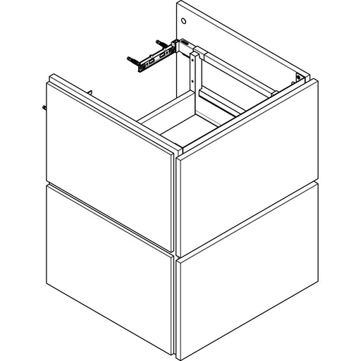 Hansgrohe - WTU 480x470mm m.2SK für HWB schiefergrau matt