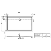 VILLEROY & BOCH - Brausewanne FUTURION FLAT UDQ1690FFL2 1600x900x17 Quaryl weiß