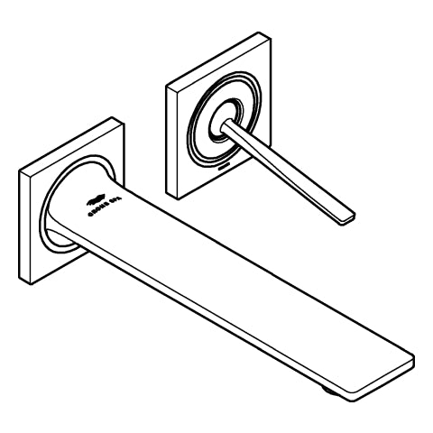 Grohe - 2-L-WT-Wandbatt. Allure 19309_2 FMS für 23429 Ausl. 154mm chrom