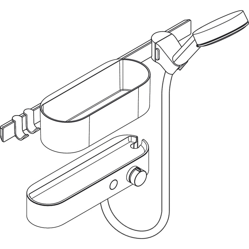 Hansgrohe - Bundle WallStoris 105 3jet Brausethermosstat 700 mattschwarz
