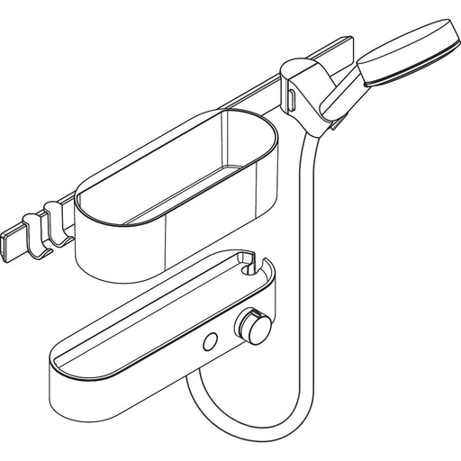 Hansgrohe - Bundle WallStoris 105 3jet Brausethermosstat 700 mattschwarz