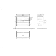 VILLEROY & BOCH - Möbelset 06 A18 Waschtisch 1000mm CeramicPl WTU 3 Auszüge RH Oak Kansas