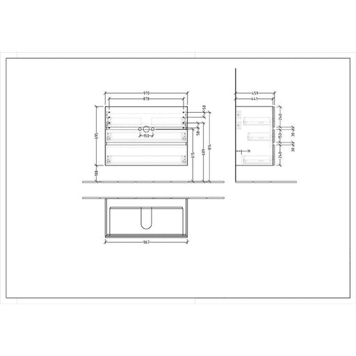 VILLEROY & BOCH - Möbelset 06 A18 Waschtisch 1000mm CeramicPl WTU 3 Auszüge RH Oak Kansas