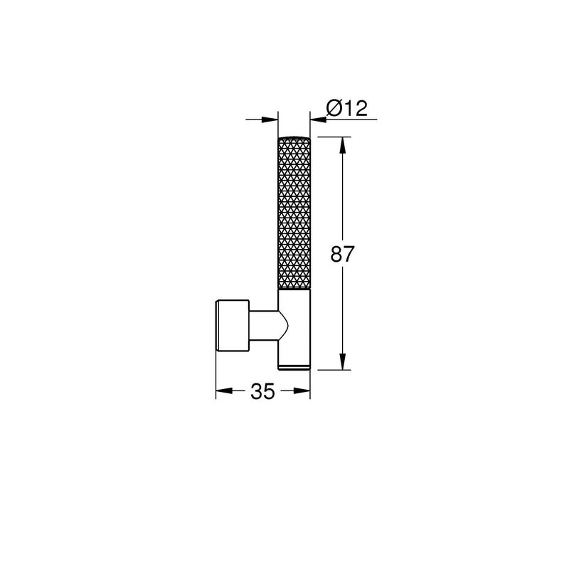 Grohe - Hebelgriffe Atrio Private C. 48646 Rändelstruktur supersteel