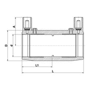 PLASSON - Fusamatic 9010 d=32 Muffe mit Anschlag