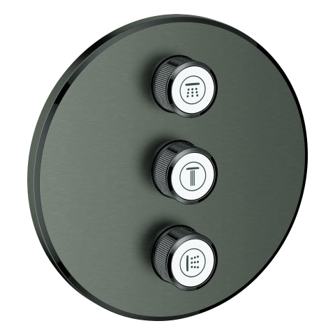 Grohe - 3-fach UP-Ventil GROHTHERM Smart Control 29122 FMS rd. hard graphite geb