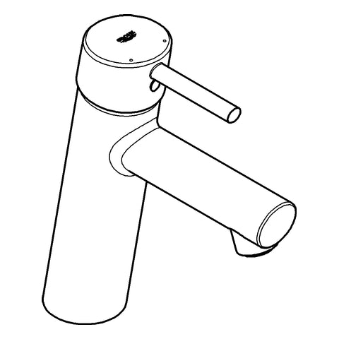 Grohe - EH-WT-Batterie CONCETTO 23451 mittelhohe Ausführ. glatter Körper chrom