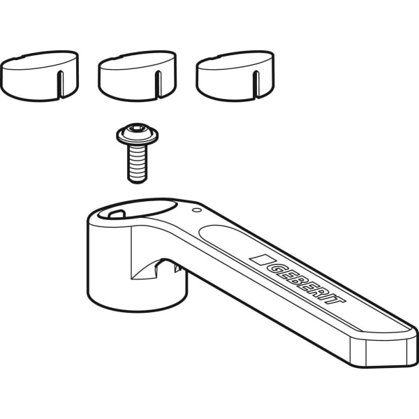 Geberit Vertriebs - Set Betätigungshebel zu Kugelhahn DN 25-32