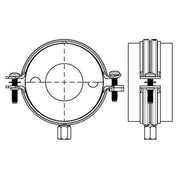 Walraven - Kälteschelle BISOFIX Typ E, 2211114 114mm, Isolierstärke 19mm, p.St