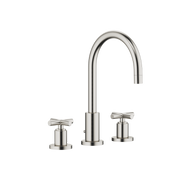 Dornbracht - Waschtisch 3-Locharmatur TARA 20713892 Kreuzgriff platin gebürstet