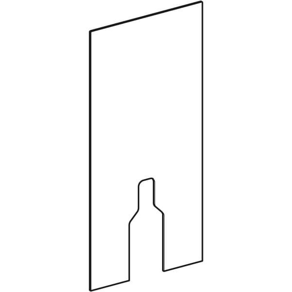Geberit Vertriebs - Frontverkleidung zu Monolith Sanitär- modul für Stand-WC 101cm sand-grau/Glas