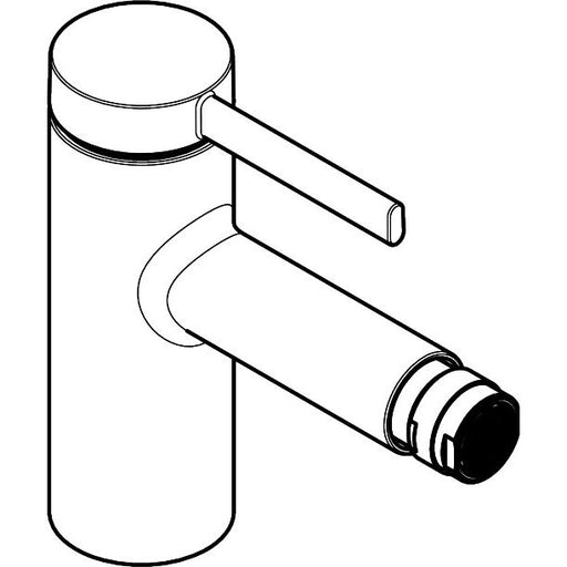 Hansgrohe - Bidetmischer Zesis S m.Zugstangen-Ablaufgarnitur mattschwarz