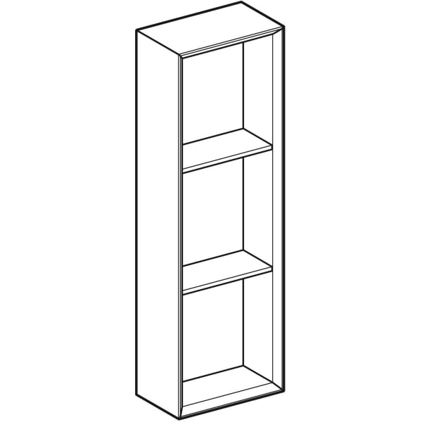 Geberit Vertriebs - iCon Regal rechteckig 22,5x70x13,2cm, weiß hochglanz