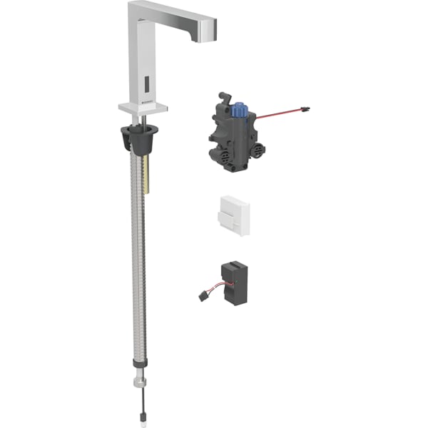 Geberit Vertriebs - Brenta WT-Arm., Standmontage, Netz für UP-Funkt.Box, m.Therm.Misch., chrg