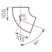 Fornatis - Bogen DN 125 70 Grad