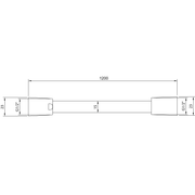 VILLEROY & BOCH - Handbrauseschlauch Universal Showers 15x23x1200mm 1200 Chrom