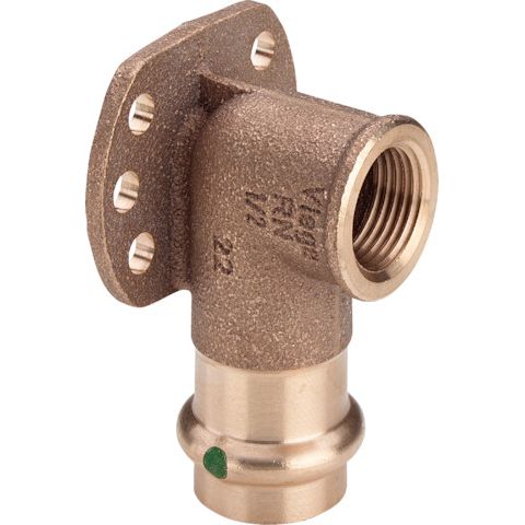 Viega - Wandscheibe SANPRESS 2225.5 12mm x 1/2 IG Siliziumbronze